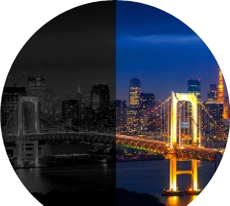 犯行が多い夜でもカラーで映す